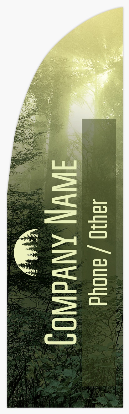 Design Preview for Nature & Landscapes Flags - Fabric Only Templates, 7.5'