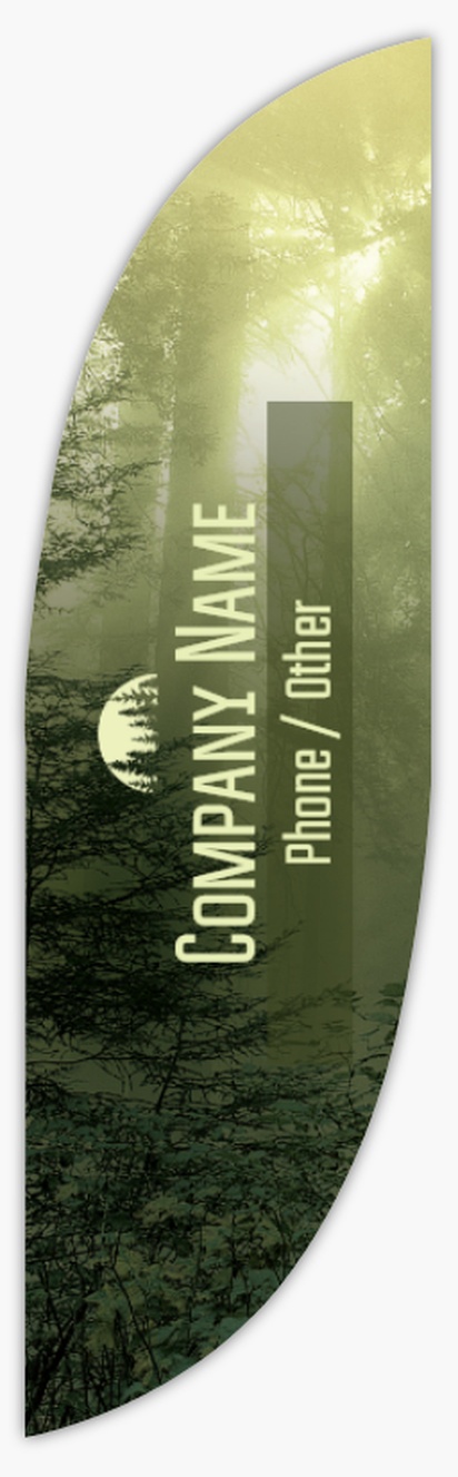 Design Preview for Nature & Landscapes Flags - Fabric Only Templates, 10'