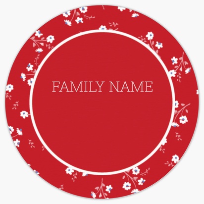 Design Preview for Holiday Sheet Stickers Templates, 1.5" x 1.5"