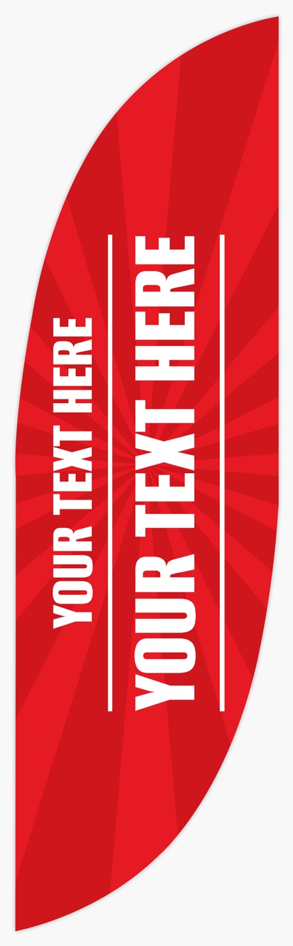 Design Preview for Retail & Sales Flags - Fabric Only Templates, 7.5'