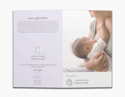 Design Preview for Design Gallery: Pregnancy & Childbirth Custom Brochures, 8.5" x 11" Bi-fold