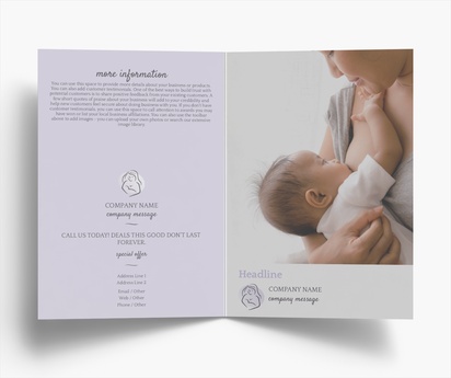 Design Preview for Design Gallery: Pregnancy & Childbirth Folded Leaflets, Bi-fold A5 (148 x 210 mm)