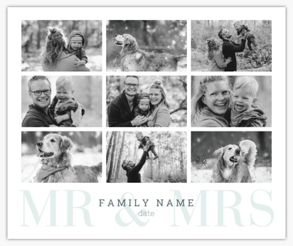 A wedding photo white gray design for Events with 9 uploads