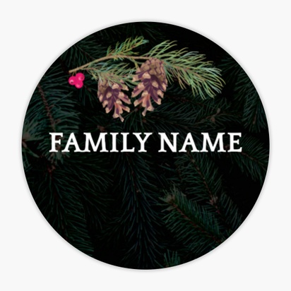 A rustic pine needles black gray design for Events