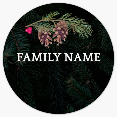 A rustic pine needles black gray design for Events