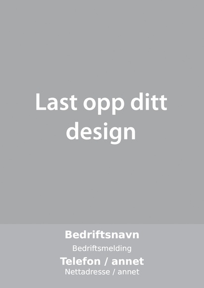 Forhåndsvisning av design for Designgalleri: Bedriftstjenester Plakater, A2 (420 x 594 mm) 