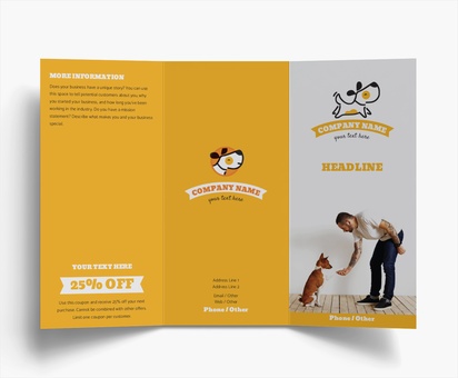 Design Preview for Design Gallery: Animals & Pet Care Folded Leaflets, Tri-fold DL (99 x 210 mm)