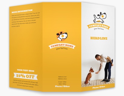 A training trainer orange white design for Animals & Pet Care