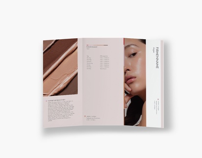 Designvorschau für Designgalerie: Falzflyer Kosmetik & Parfüm, Wickelfalz DL (99 x 210 mm)