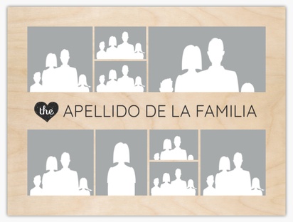 Un rústico familia diseño crema para Collage con 9 imágenes