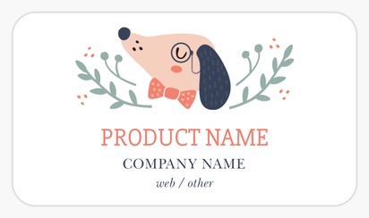 Design Preview for Design Gallery: Animals & Pet Care Product & Packaging Labels, Rounded Rectangle  8.7 x 4.9 cm 