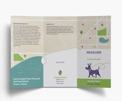 Design Preview for Templates for Animals & Pet Care Brochures , Tri-fold DL