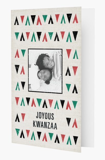 Design Preview for Happy Kwanzaa Cards: Designs and Templates, Rectangular 18.2 x 11.7 cm