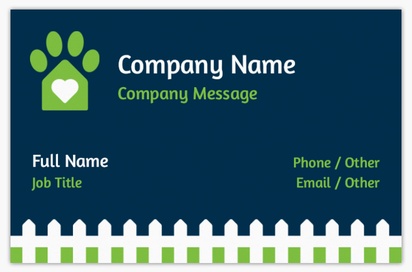 Design Preview for Design Gallery: Animals & Pet Care Standard Business Cards, Standard (85 x 55 mm)