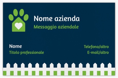 Anteprima design per Galleria di design: biglietti da visita in carta naturale per dog sitter/cura animali