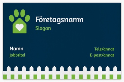 Förhandsgranskning av design för Designgalleri: Djurskötsel Visitkort med obestruket naturligt papper