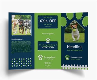 Design Preview for Design Gallery: Animals & Pet Care Folded Leaflets, Tri-fold DL (99 x 210 mm)