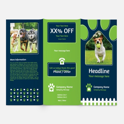 Design Preview for Design Gallery: Animals & Pet Care Brochures, DL Tri-fold