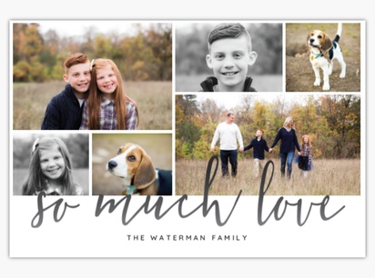 A family photo white gray design for Events with 6 uploads