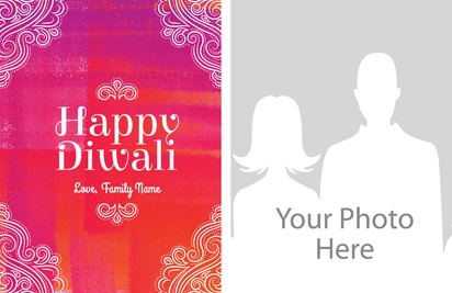 Design Preview for Design Gallery: Diwali Greeting Cards, 13.9 x 21.6 cm Flat