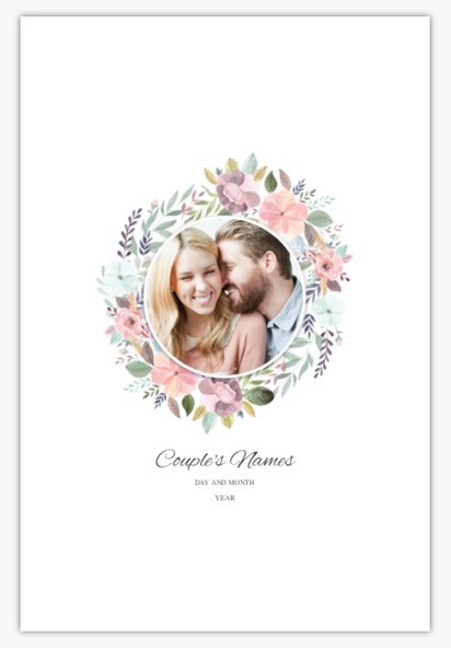 Design Preview for Wedding Canvas Prints Templates, 24" x 36" Vertical