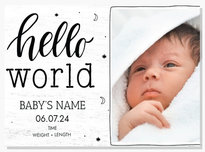A baby statistics cute white gray design for Events with 1 uploads