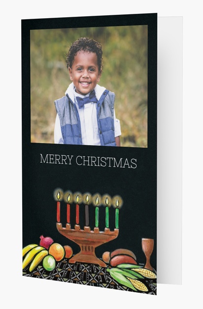 Design Preview for Happy Kwanzaa Cards: Designs and Templates, Rectangular 18.2 x 11.7 cm