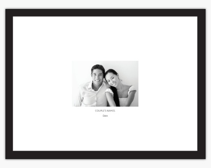 Design Preview for Wedding Canvas Prints Templates, 12" x 16" Horizontal