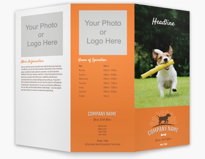 A logo photo orange gray design for Animals & Pet Care with 2 uploads