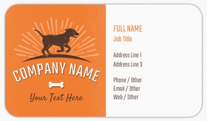 Design Preview for Fun & Whimsical Rounded Corner Business Cards Templates, Standard (3.5" x 2")