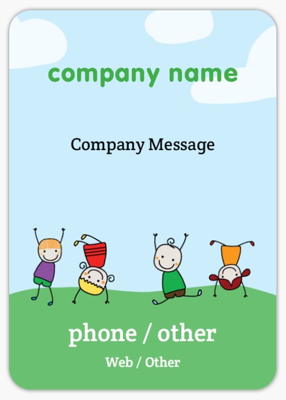 Design Preview for Design Gallery: Education & Child Care Roll Labels, 10.5 x 7.4 cm