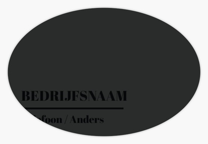 Voorvertoning ontwerp voor Ontwerpgalerij: Zakelijke oplossingen Stickers op rol, Oval 6 x 4 cm