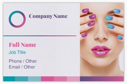Design Preview for Design Gallery: Nail Salons Linen Business Cards