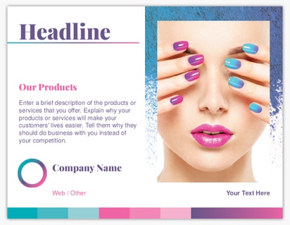 Design Preview for Design Gallery: Beauty & Spa Postcards, Standard