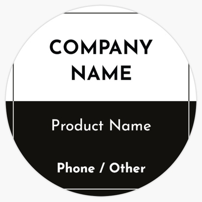 Design Preview for Design Gallery: Business Services Roll Labels, Circle 7.5 x 7.5 cm White Paper