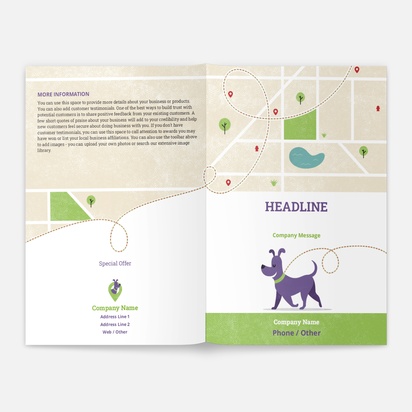 Design Preview for Design Gallery: Animals & Pet Care Brochures, A5 Bi-fold