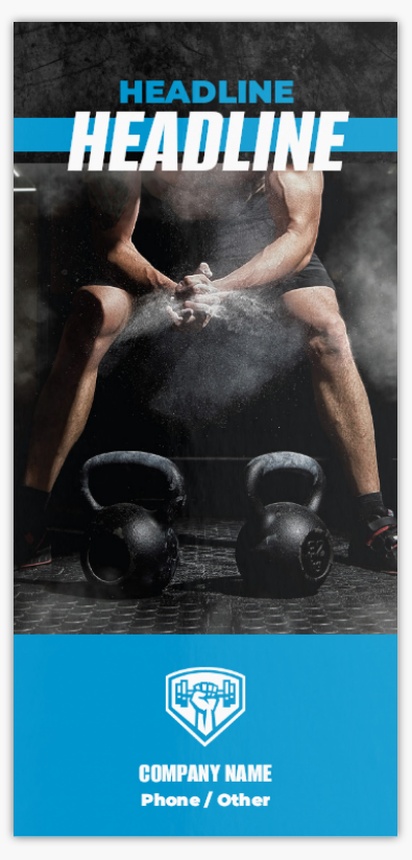 Design Preview for Design Gallery: Sports & Fitness Flyers & Leaflets,  No Fold/Flyer DL (99 x 210 mm)