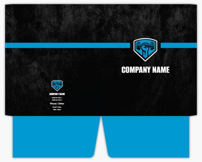 Design Preview for Design Gallery: Sports & Fitness Presentation Folders, 9.5" x 12"