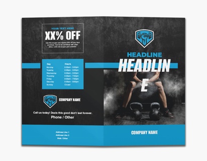 Design Preview for Fitness Classes Custom Brochures Templates, 8.5" x 11" Bi-fold