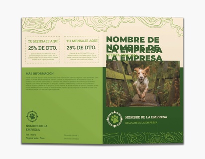 Un animal senderismo por perros diseño verde crema para Animales y mascotas