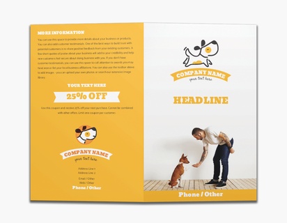 A training dog training orange white design for Animals & Pet Care