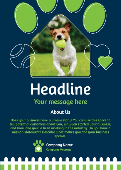 Design Preview for Design Gallery: Animals & Pet Care Flyers & Leaflets,  No Fold/Flyer A6 (105 x 148 mm)