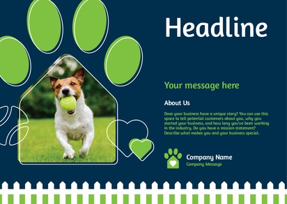 Design Preview for Design Gallery: Pet Sitting & Dog Walking Flyers & Leaflets,  No Fold/Flyer A5 (148 x 210 mm)