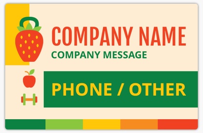 Design Preview for Organic Food Stores Car Magnets Templates, 11.5" x 17.6"