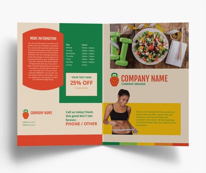 Design Preview for Design Gallery: Weight Loss Consultant Folded Leaflets, Bi-fold A5 (148 x 210 mm)