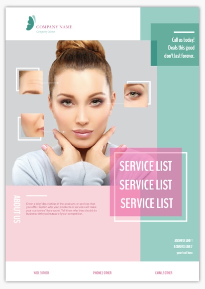 Design Preview for Design Gallery: Beauty & Spa Flyers, None A4
