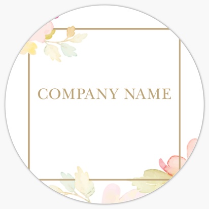 Design Preview for Design Gallery: Beauty & Spa Roll Labels, 4 x 4 cm