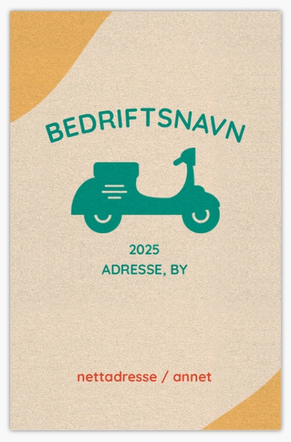Forhåndsvisning av design for Designgalleri: Motorsykkel Visittkort av perlemorspapir