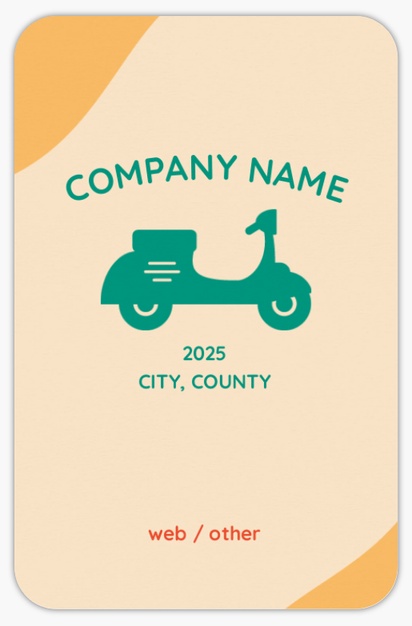 Design Preview for Design Gallery: Motorcycles Rounded Corner Business Cards, Rounded Standard (85 x 55 mm)
