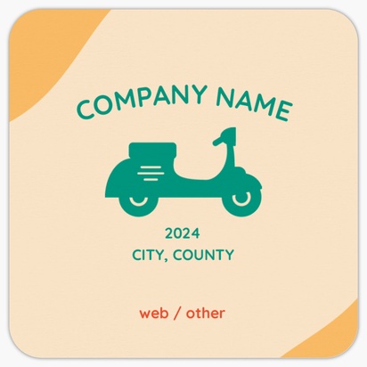 Design Preview for Design Gallery: Motorcycles Rounded Corner Business Cards, Rounded Square (65 x 65 mm)